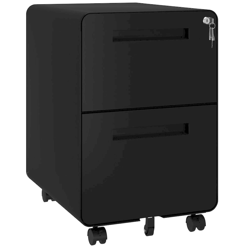 Modern 24.8 2-drawer Rolling Locking Steel File Cabinet