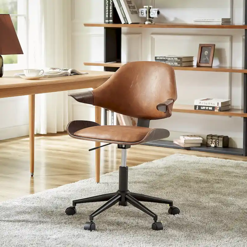 Adjustable and Rolling Desk Chair