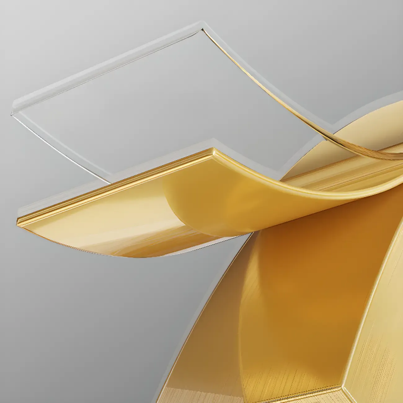 Geometric Gold Crystal Down Island Pendant Light