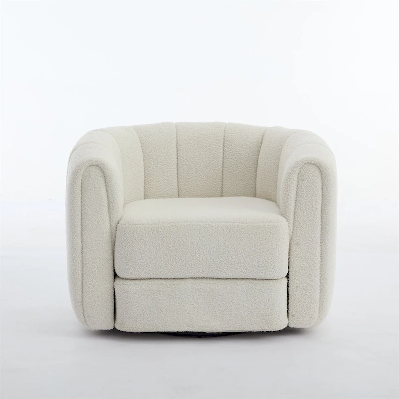 Modern Upholstered Swivel Accent Barrel Chair