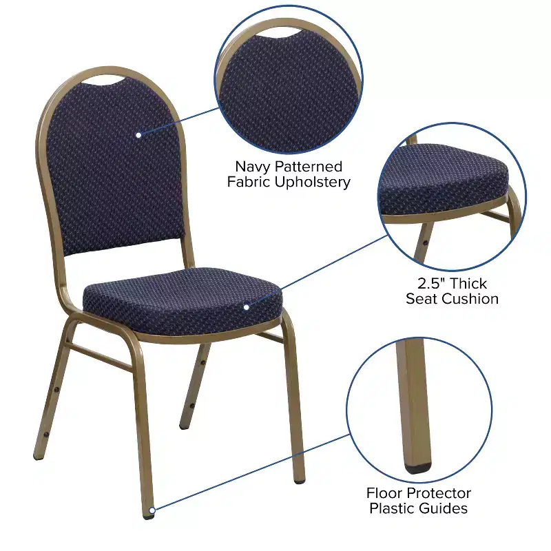 Flash Furniture HERCULES Series Dome Back Stacking Banquet Chair