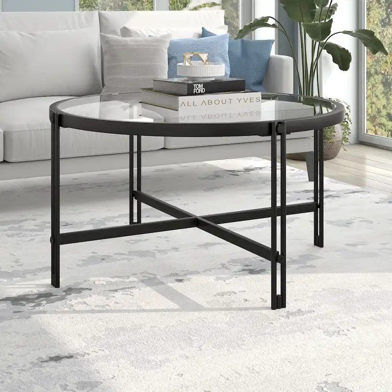 Inez 32   Wide Round Coffee Table