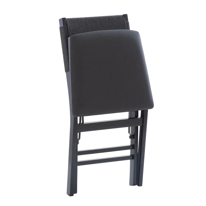 Wood Rope Folding Dining Chair (Set of 2)