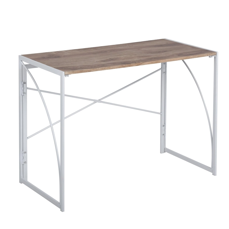 HomyLin 39  Simple Folding Study Writing Desk, No Assembly Required