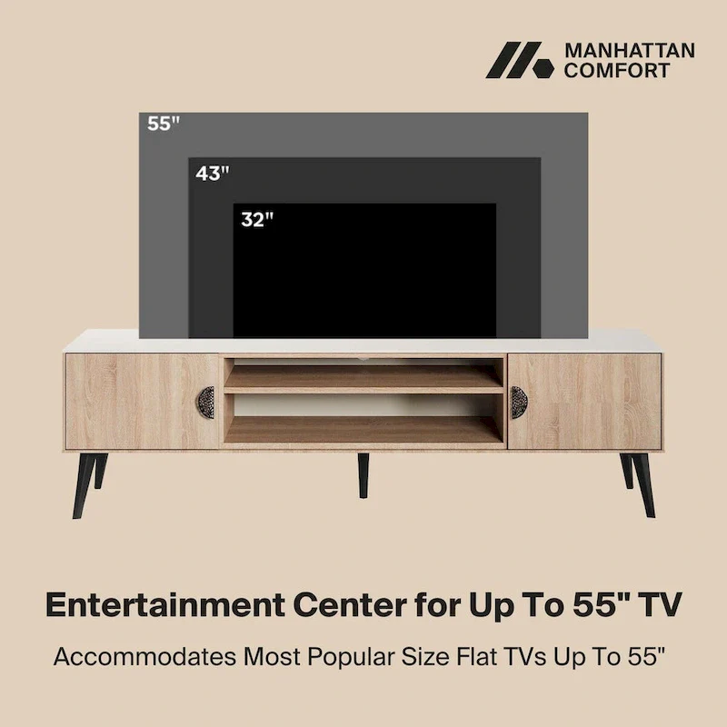 Haley 70.9 Mid-Century Modern TV Stand