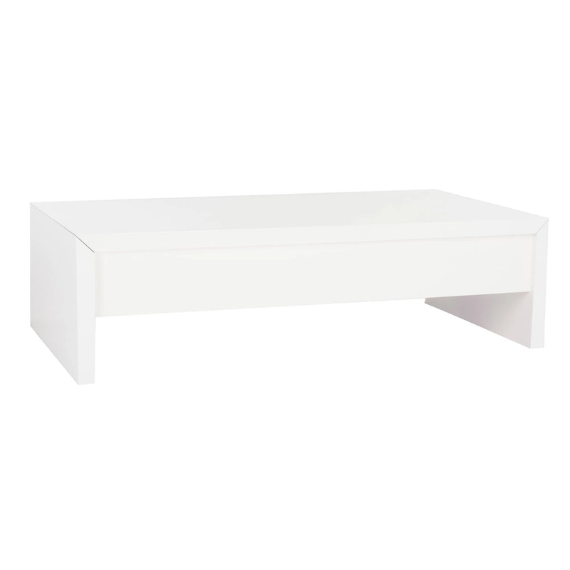 SAFAVIEH Bobbye White Lift-Top Coffee Table - 47.2 x 23.6 x 13.4 - 47Wx24Dx13H