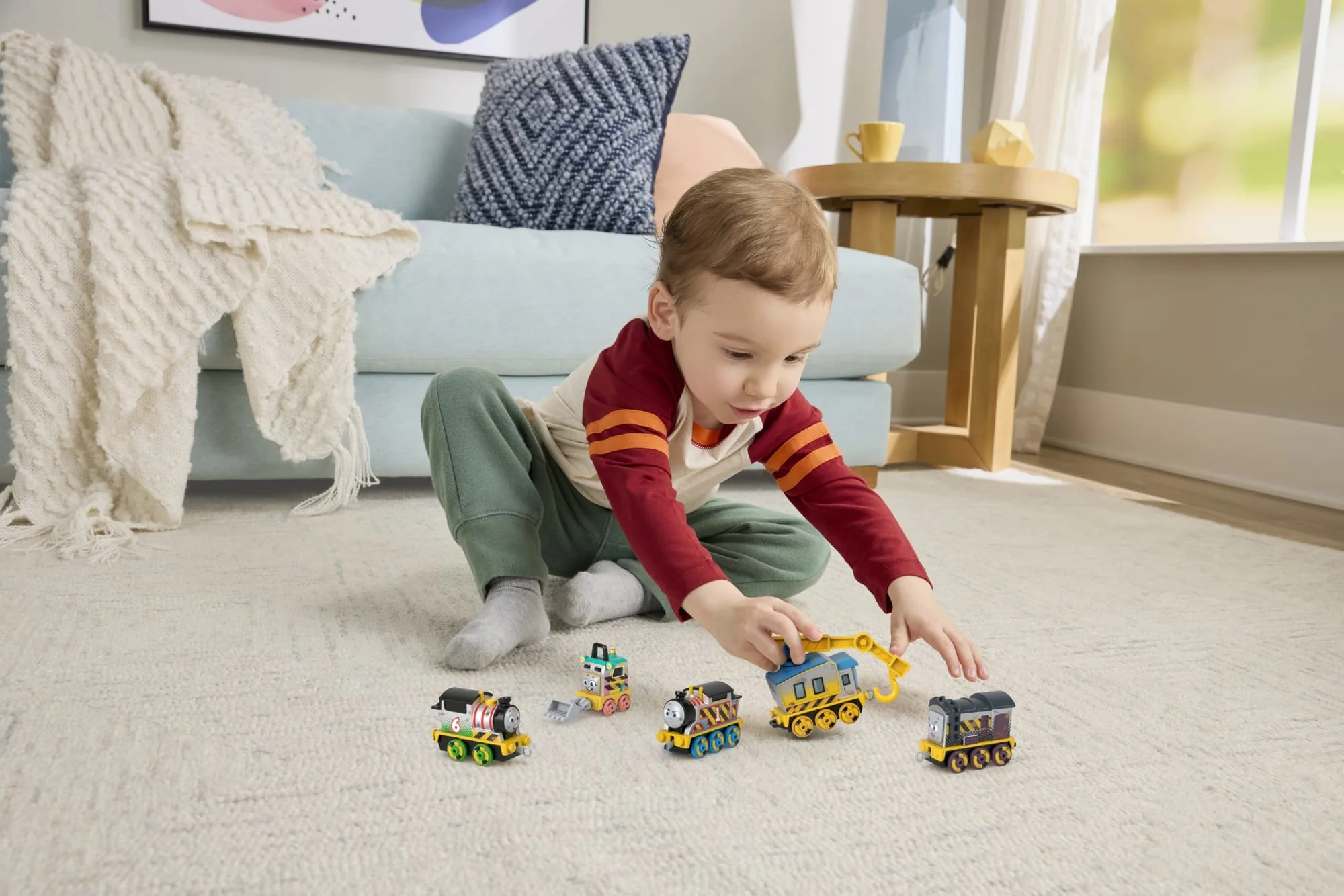 Thomas & Friends Construction Crew 5-Piece Diecast Metal Toy Train & Vehicle Set