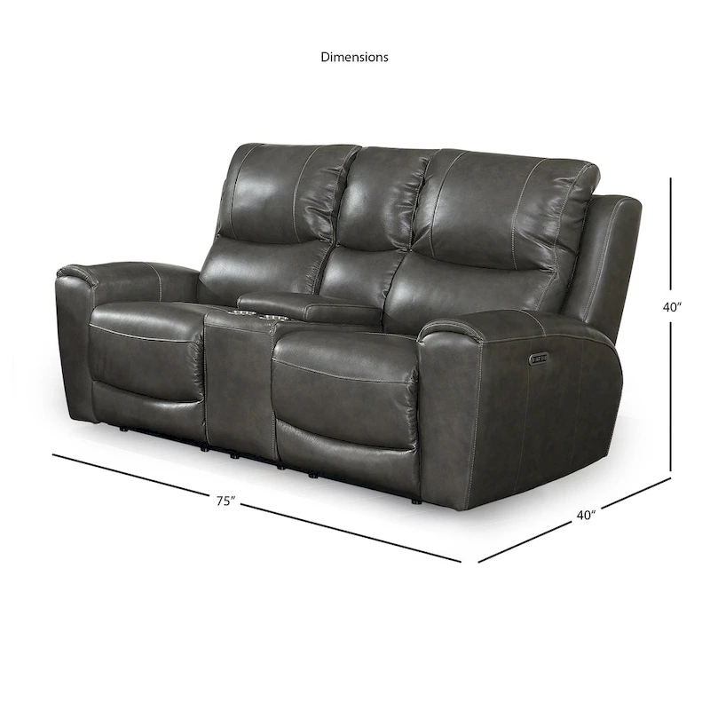 Steve Silver Fyti Top Grain Leather Power Reclining 3-piece Set