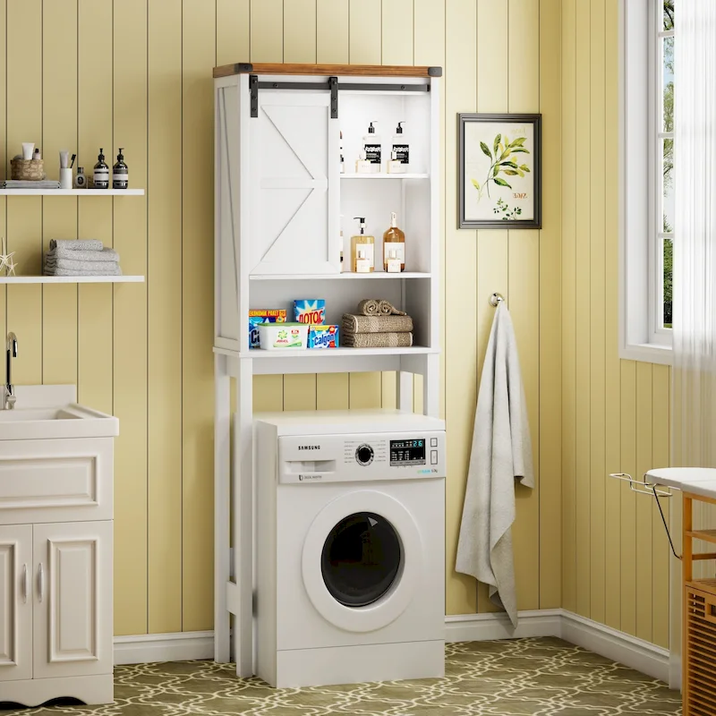 Freestanding Over The Toilet Storage - N/A