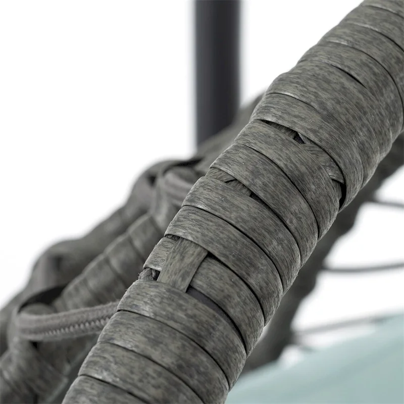 Egg Chair with Stand,Swing Chair,Patio Wicker Hanging Basket Chair