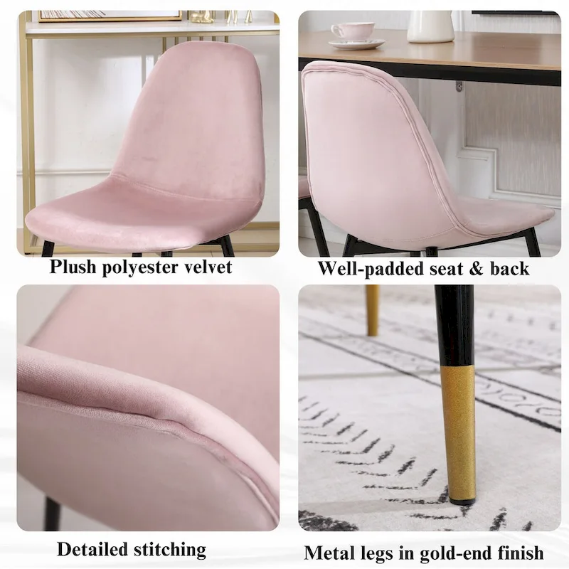 Roundhill Furniture Evatt 5-Piece Round Dining Set, Trestle Round Table with 4 Stylish Chairs