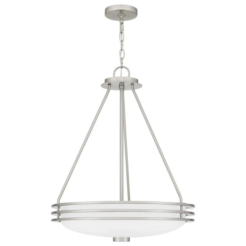 Emile 4-Light Brushed Nickel Modern Pendant