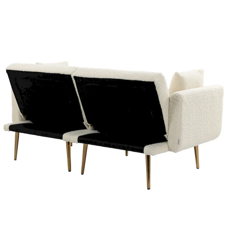Linen Modular Sofa Section Armless Accent Chair