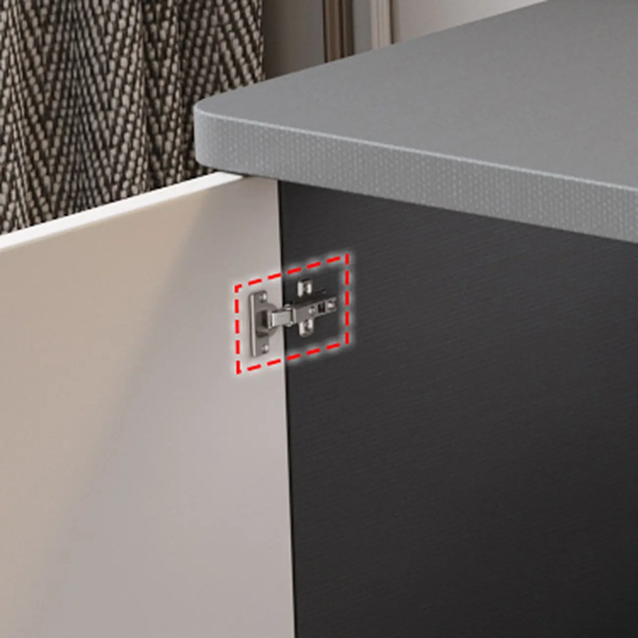 Modern Long Wood TV Stand with Cabinets