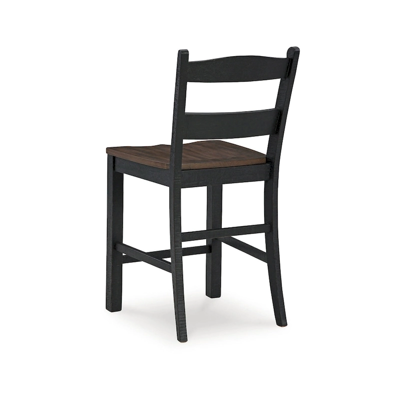 Signature Design by Ashley Valebeck Black/Brown Counter Height Barstool - 20 W x 22 D x 39 H