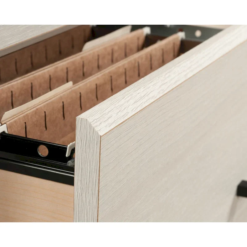 Lateral File Cabinet with Safety Interlock - Pebble Pine Finish