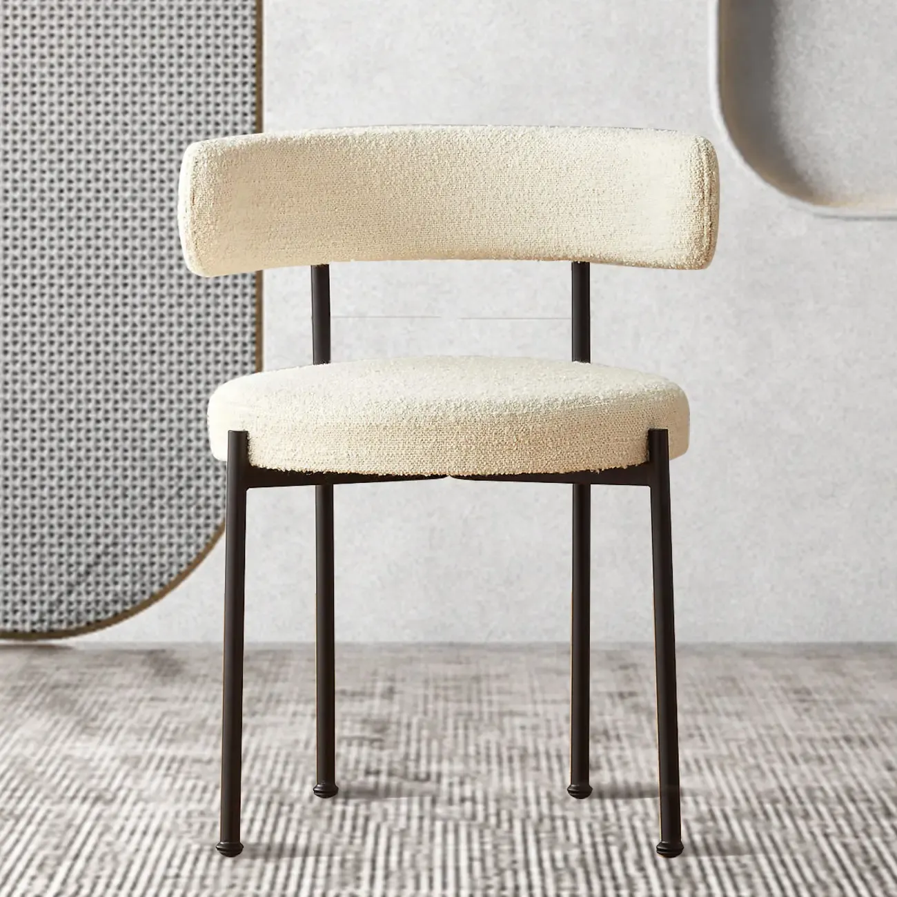 Contemporary Fabric Upholstered Dining Chairs