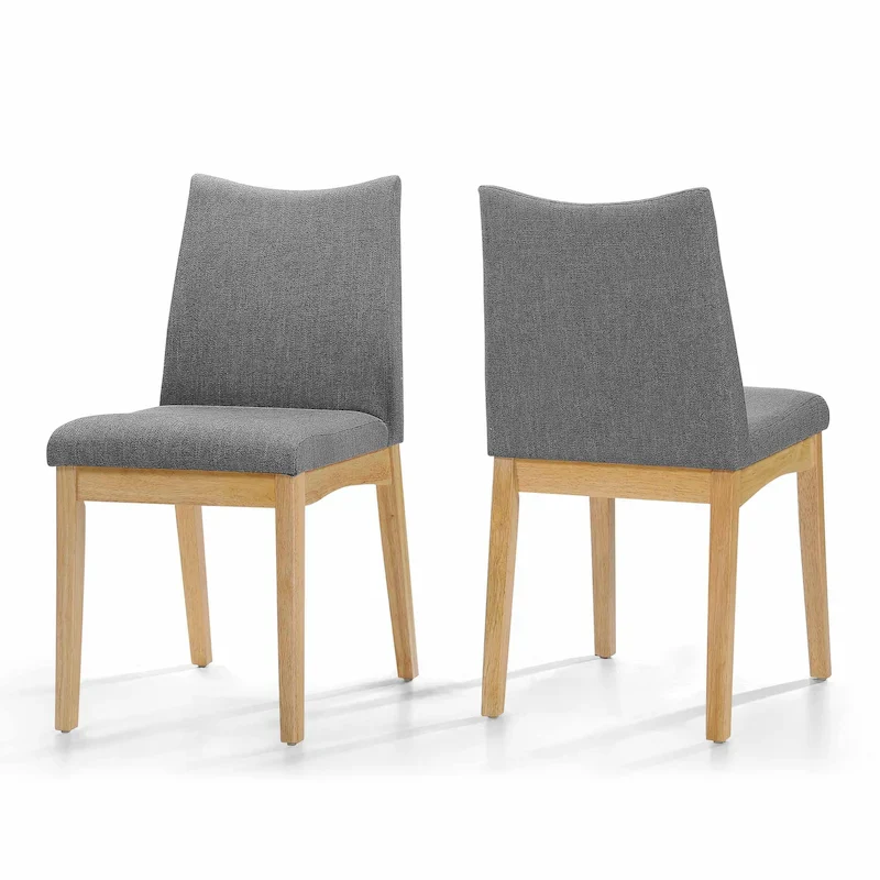 Mid-Century Fabric Dining Chair (Set of 2)