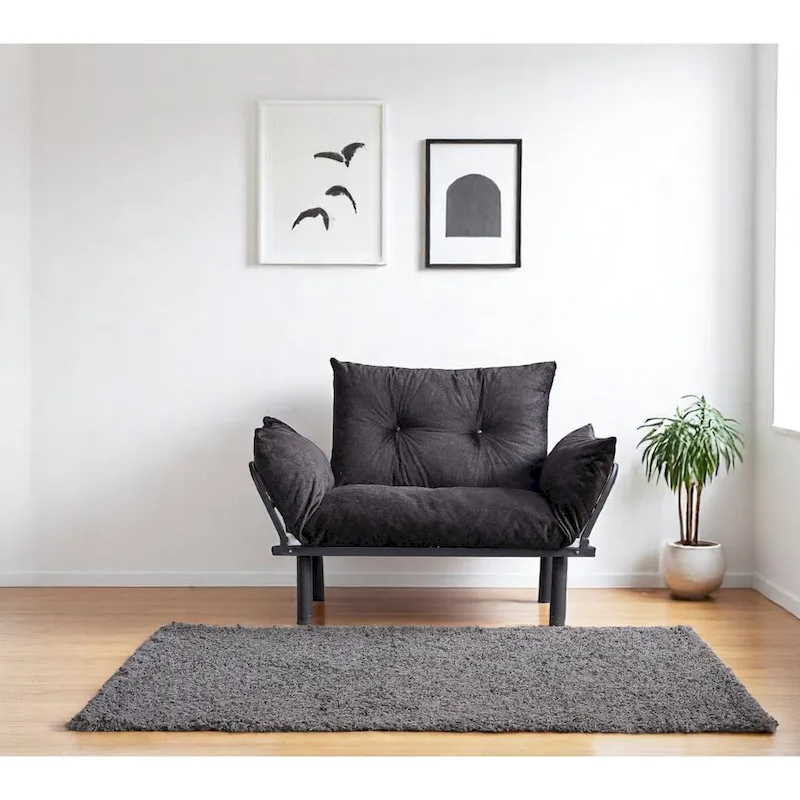 Sadio Metal Frame Loveseat With Removable Cushions