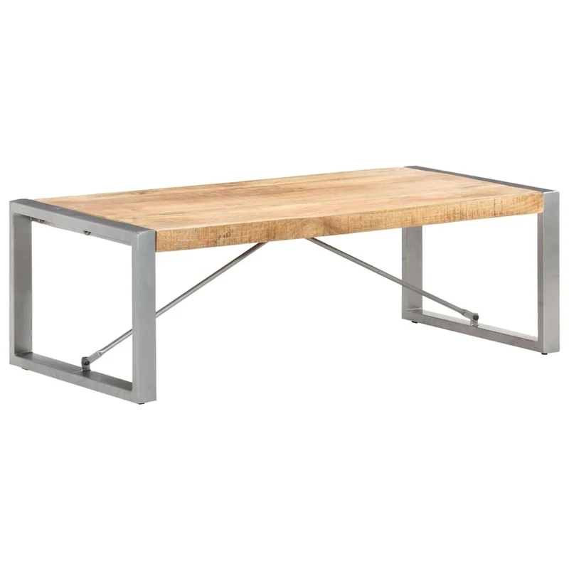 vidaXL Coffee Table 47.2x23.6x15.7 Rough Mango Wood