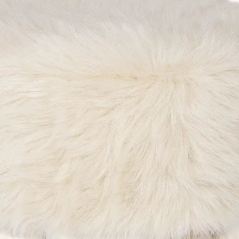 Adeco Modern Round Padded Upholstered Ottoman Footrest Stool