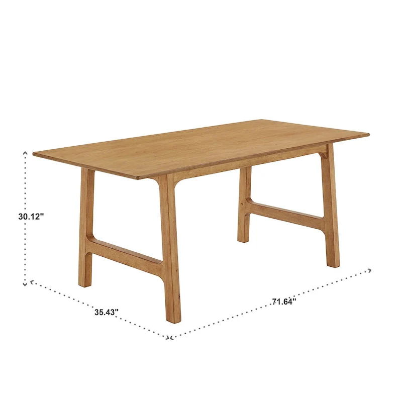 Pitea Scandinavian Wood Finish 71 Dining Table by iNSPIRE Q Modern