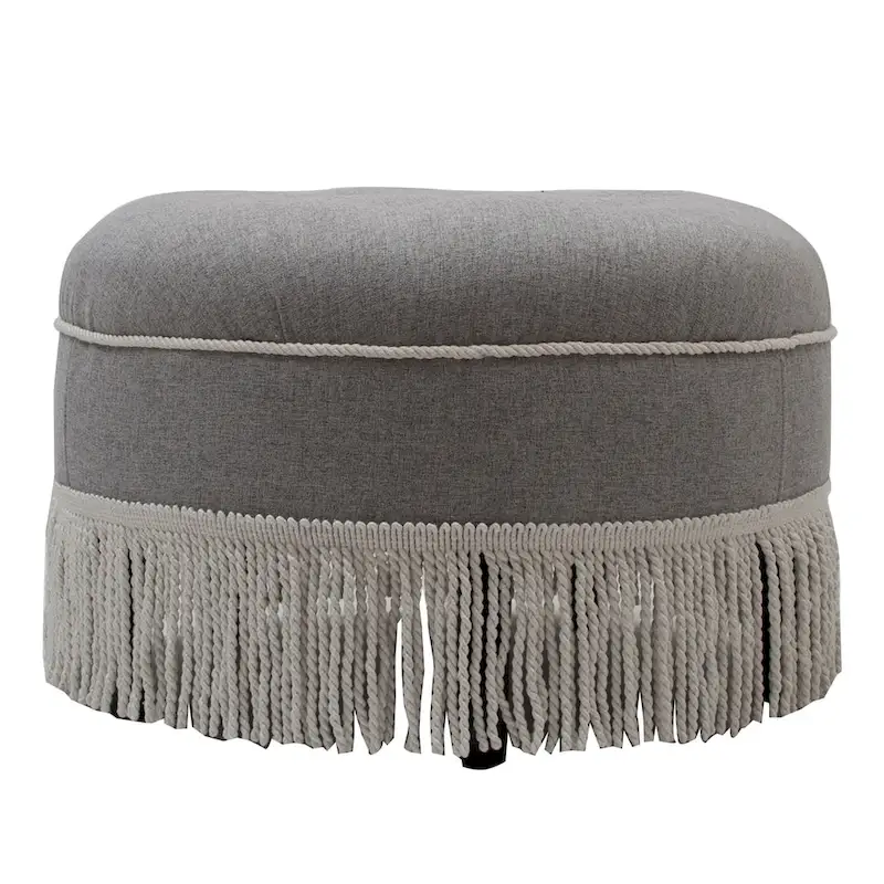 Yolanda 24 Upholstered Round Accent Ottoman