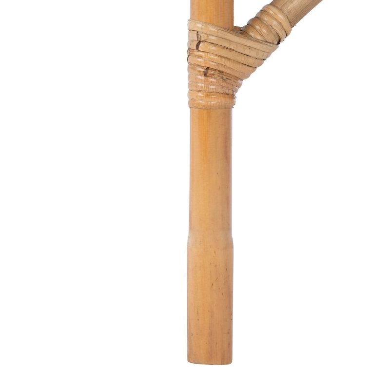 SAFAVIEH Winnifred Coastal Rattan Accent Chair with Cushion - 18.5 W x 22.8 L x 38.2 H - 19Wx23Dx38H