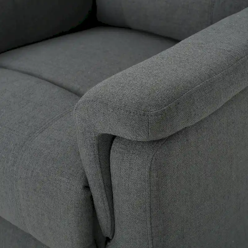 Roomfitters Fabric Glider Recliner with Swivel, Manual Reclining Chair