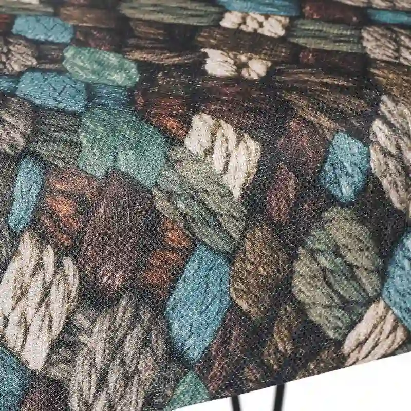 Adeco Bench Ottoman Fabric Rectangular Footrest Upholstered Bedroom