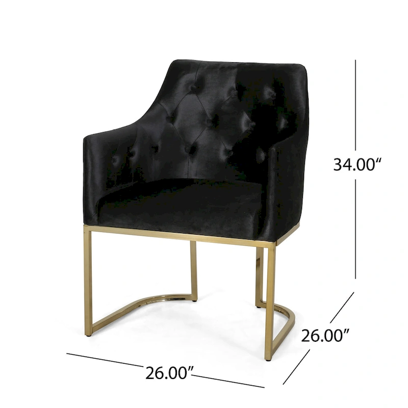 McDonough Modern Tufted Glam Accent Chair by Christopher Knight Home