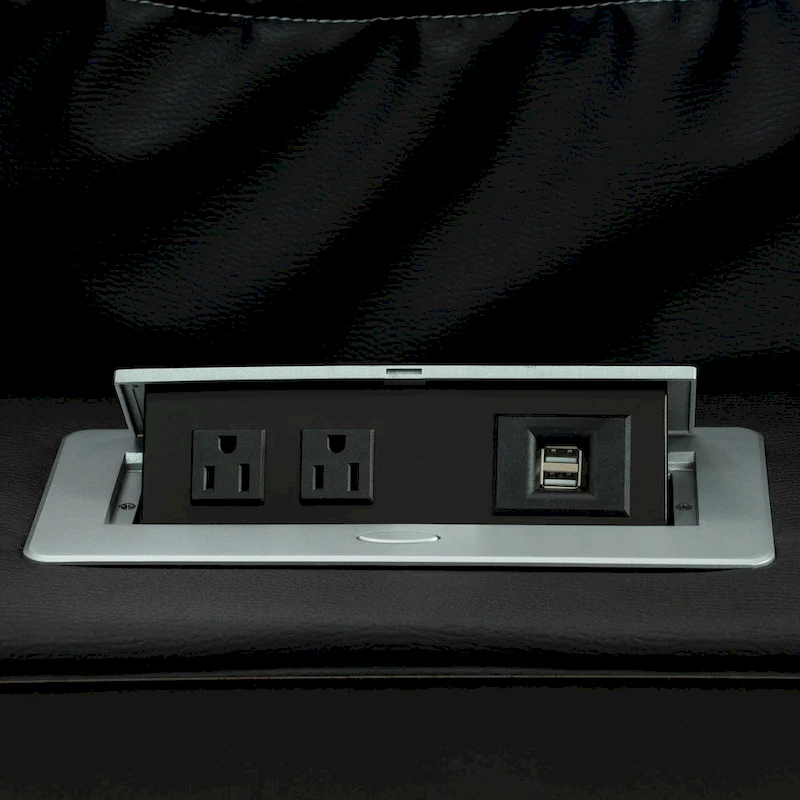 Deluxe Theater-Style Reclining Sofa Set with Power Recline, LED Lights, Wireless Charging and bluetooth Speaker