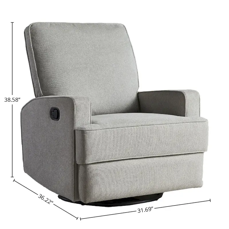 Bailey 32 Wide Manual Swivel Glider, Shell