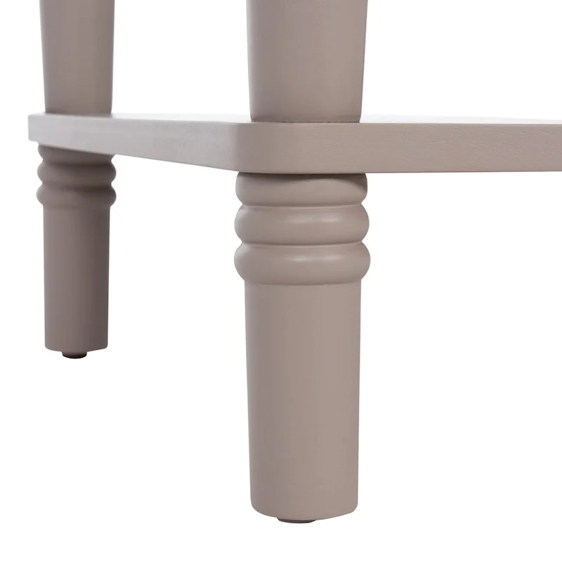 Pine Wood End Table with Sculptured Legs (18