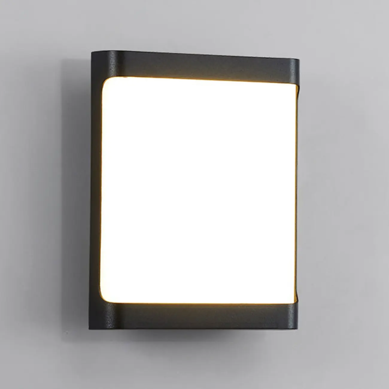 Modern Black Metal Outdoor Wall Sconce