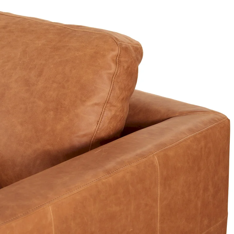 Poly & Bark Calle 114 Right-Facing Sectional - Full Grain Genuine Italian Leather