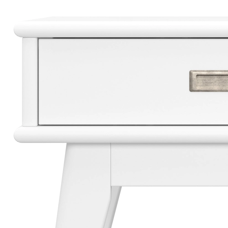 WYNDENHALL Tierney SOLID HARDWOOD 22 inch Wide Rectangle Mid Century Modern End Table - 22 W x 20 D x 22 H