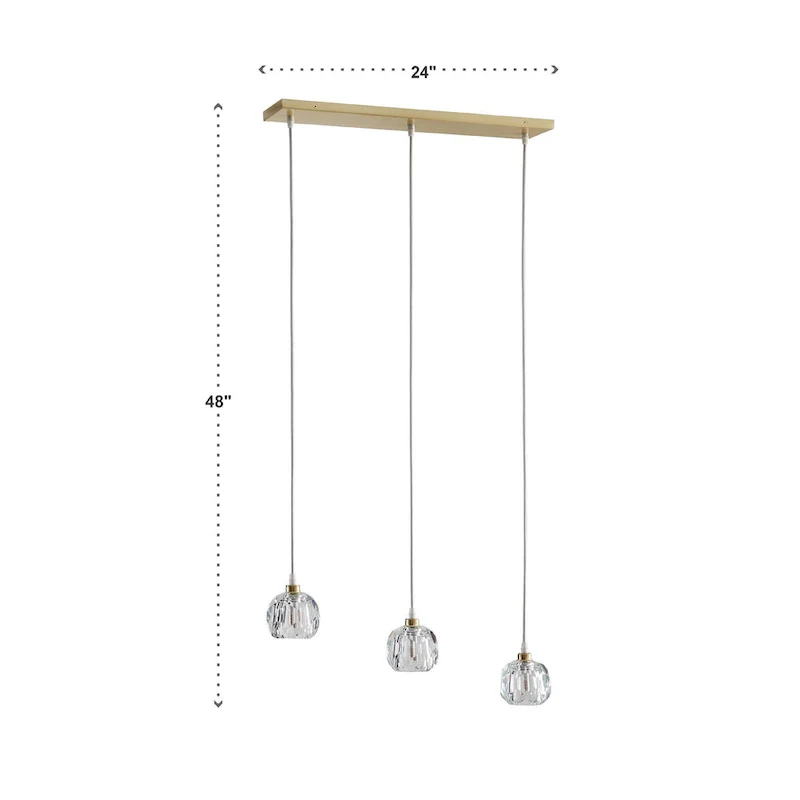 Galway Round Crystal LED Pendant / Chandelier by iNSPIRE Q Bold