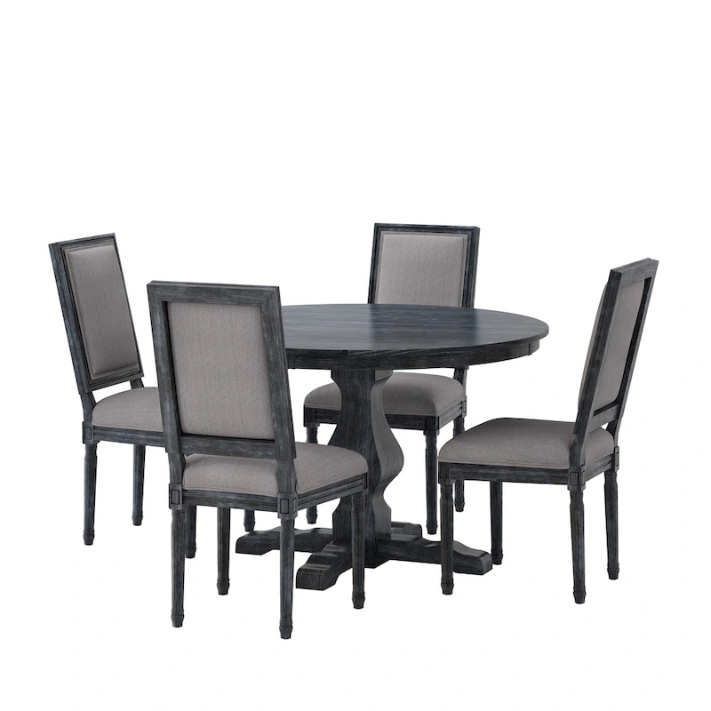 Remuda Upholstered 5 Piece Circular Dining Set by Christopher Knight Home