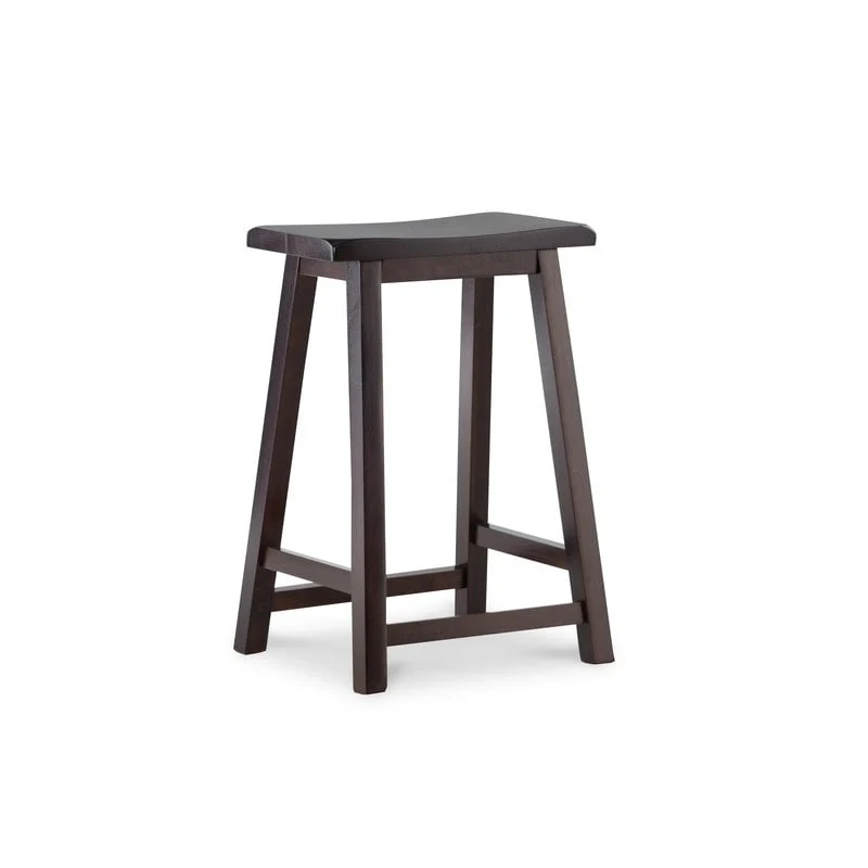 Linon Cackleberry Saddle Seat Backless Counter Stool - N/A