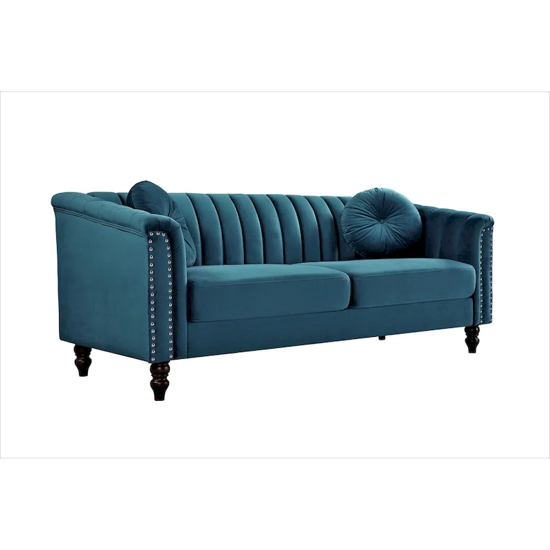 Hills Tufted Back Nailhead 75.2  Sofa