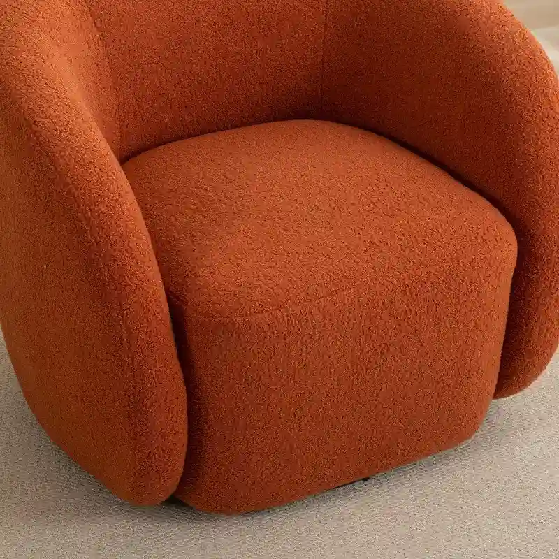 SEYNAR Modern Glam Upholstered 360 Degree Swivel Accent Armchair Set of 2