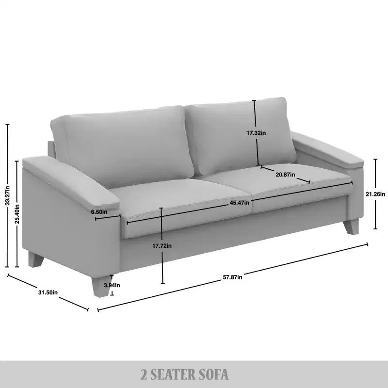 ChaletPosh Linen Love Seat