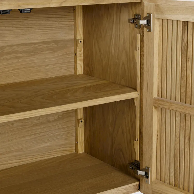 Classic Home Roya Oak Veneer Sideboard Buffet