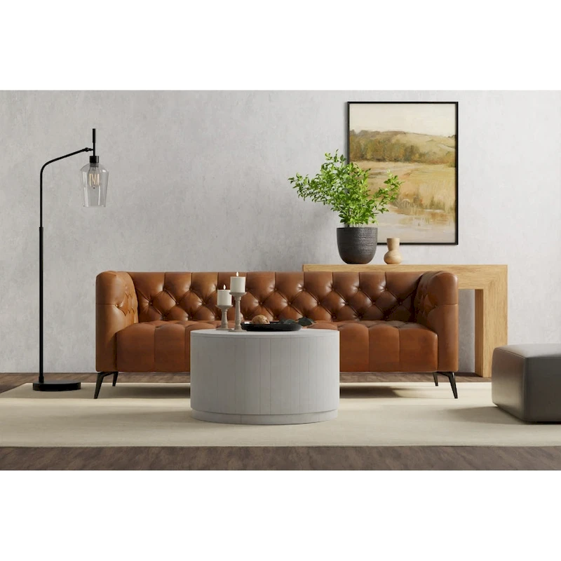 Carolina Living Krissa 30 Round Mango Wood Coffee Table