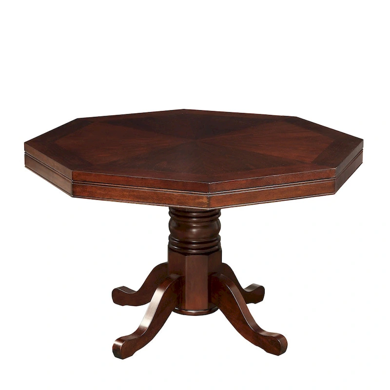 Gary Traditional Cherry Solid Wood Poker Table by Furniture of America