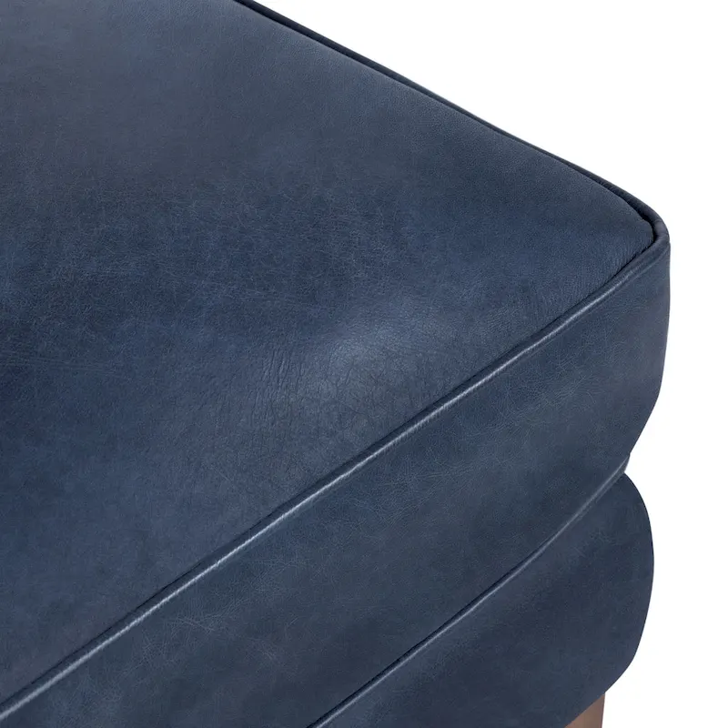 Poly & Bark Essex Ottoman - Full Grain Genuine Italian Leather