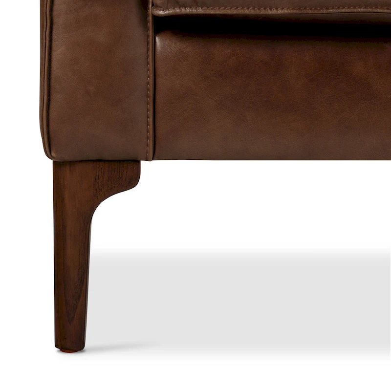 Poly & Bark Mateo Lounge Chair - Full Grain Genuine Italian Leather