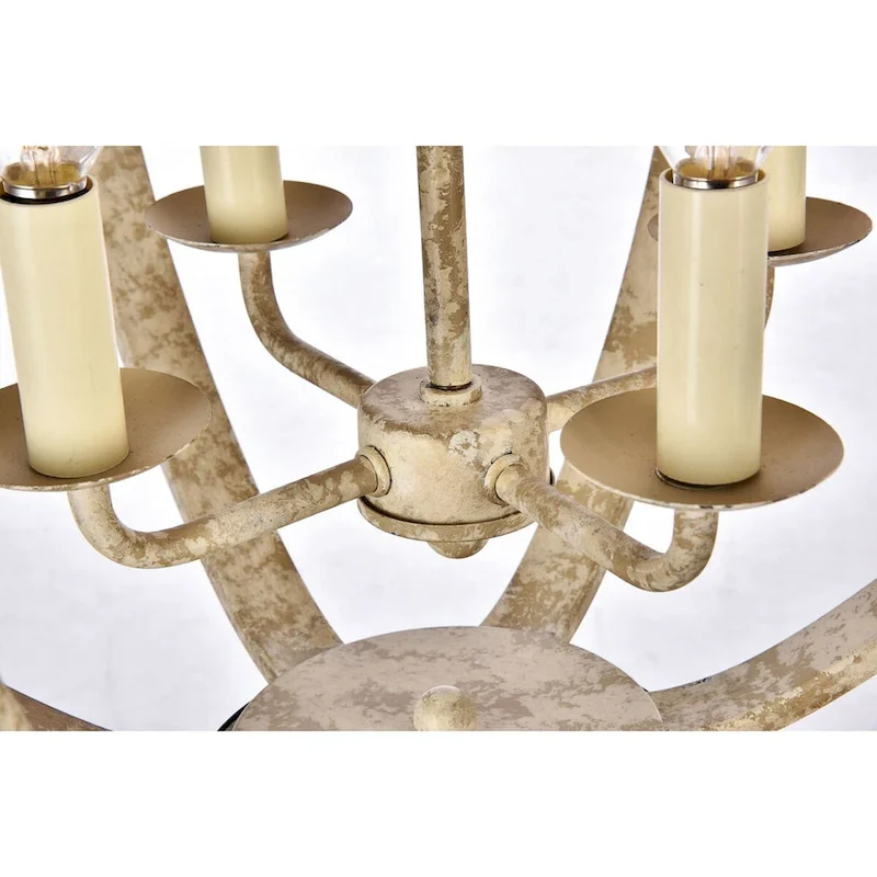 Elegant Lighting Marlow 4 Light 18  Wide Taper Candle Pendant