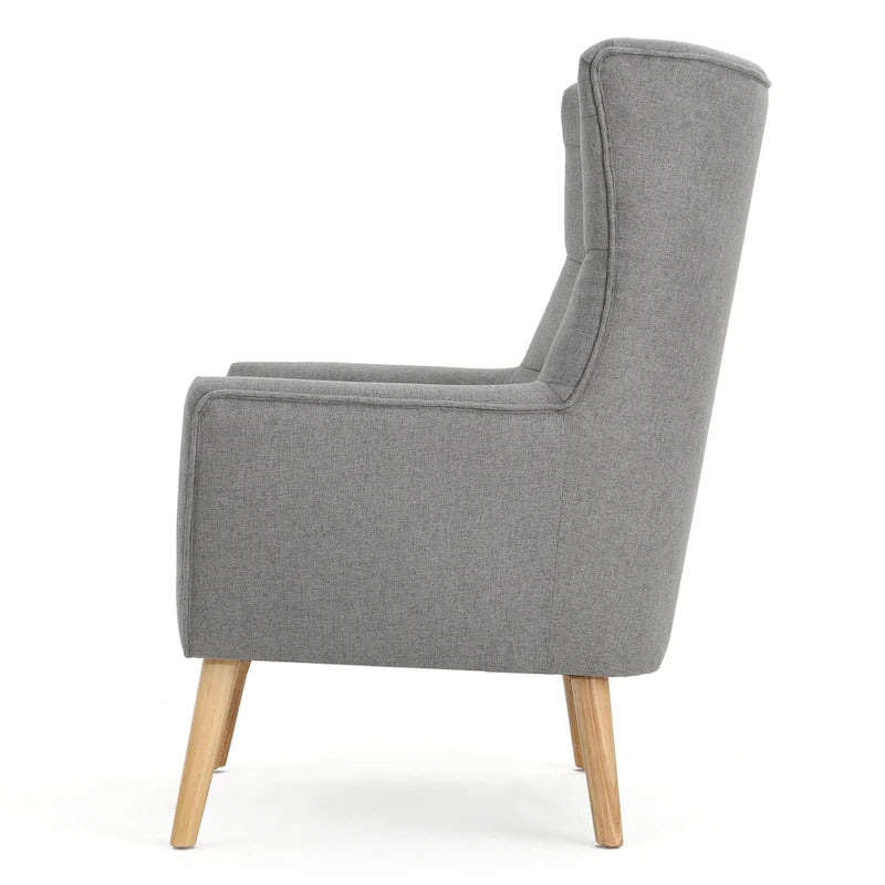 Grey 32.5  High Back Wingback Chair